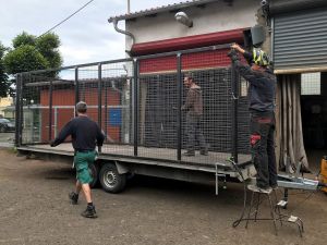 Výroba mřížové nástavby pro přívěs